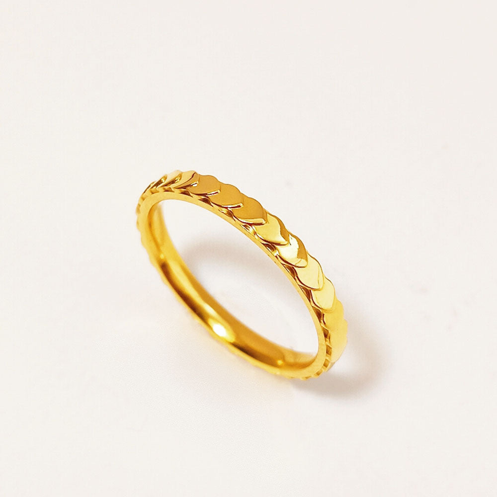 Pattern Female Personality Simple Titanium Steel Rings