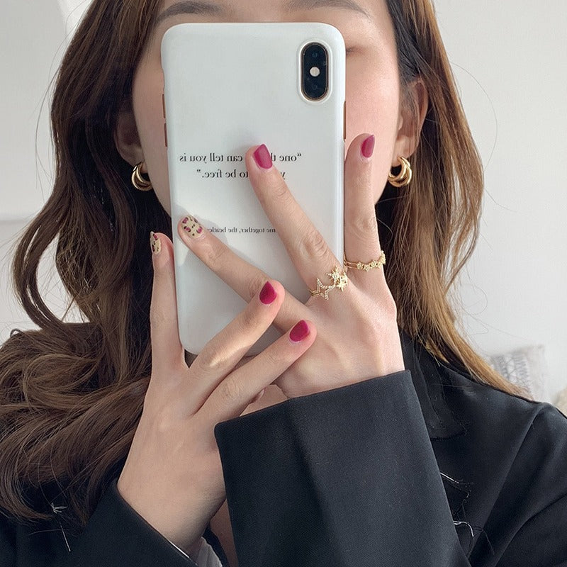 Women's Frosty Style Ear Clip Temperamental Minority Earrings
