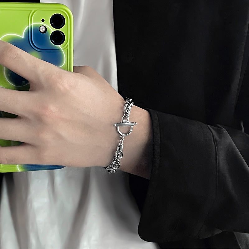 Women's & Men's Cold Style Boys Decorative Accessories Simple Bracelets