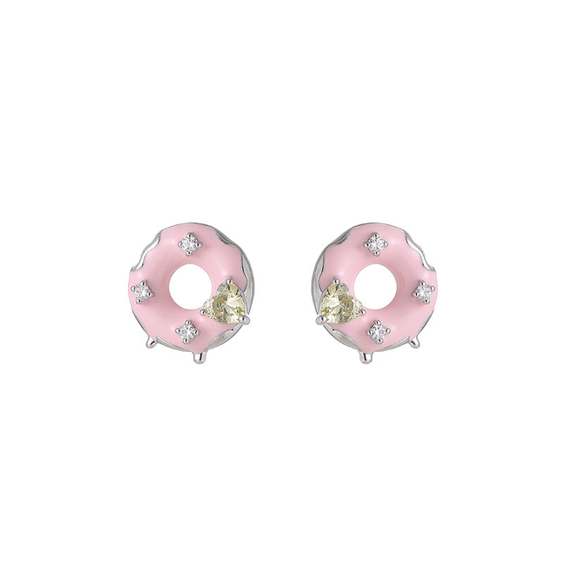 Summer Dessert Handmade Dripping Oil Ice Cream Ear Earrings