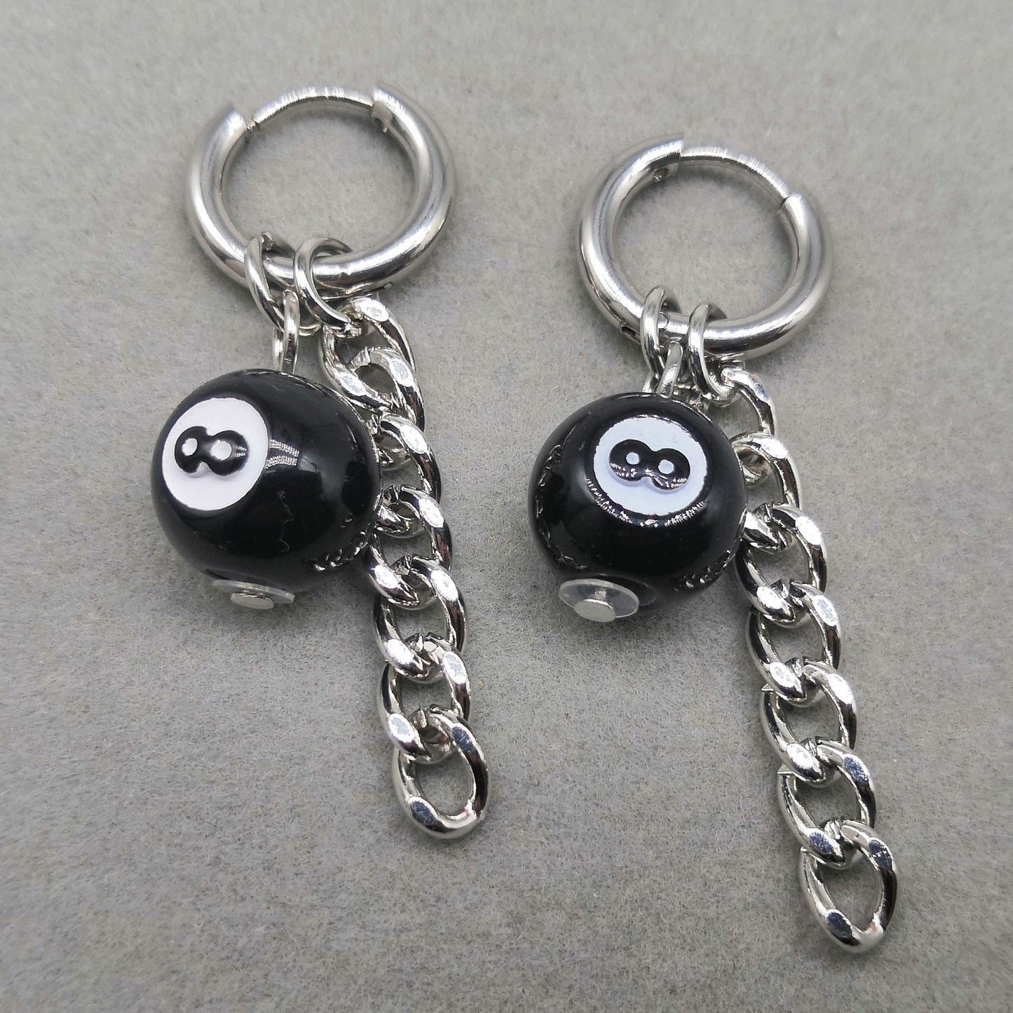 Comfortable Charming Punk Creative Black Dice Rings