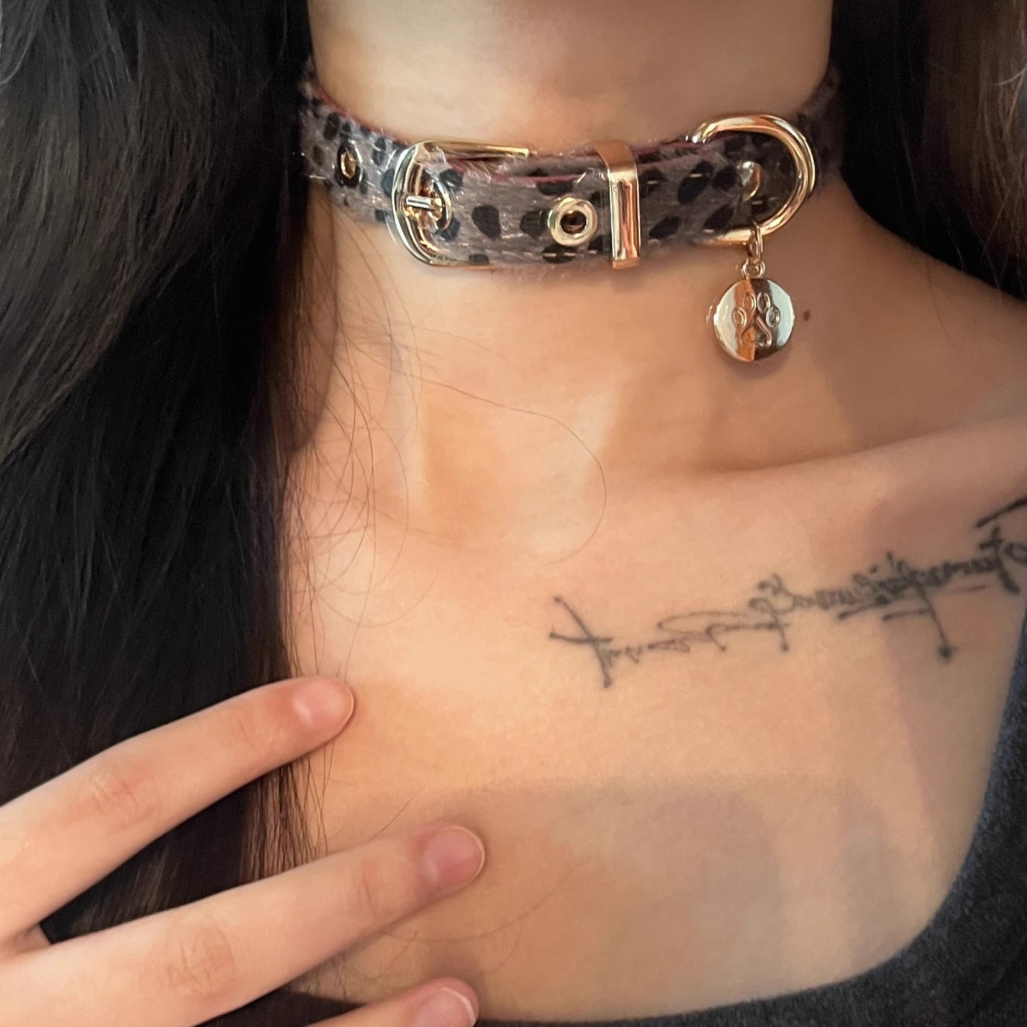 Sweet Cool Hot Design Punk Leather Neck Collar
