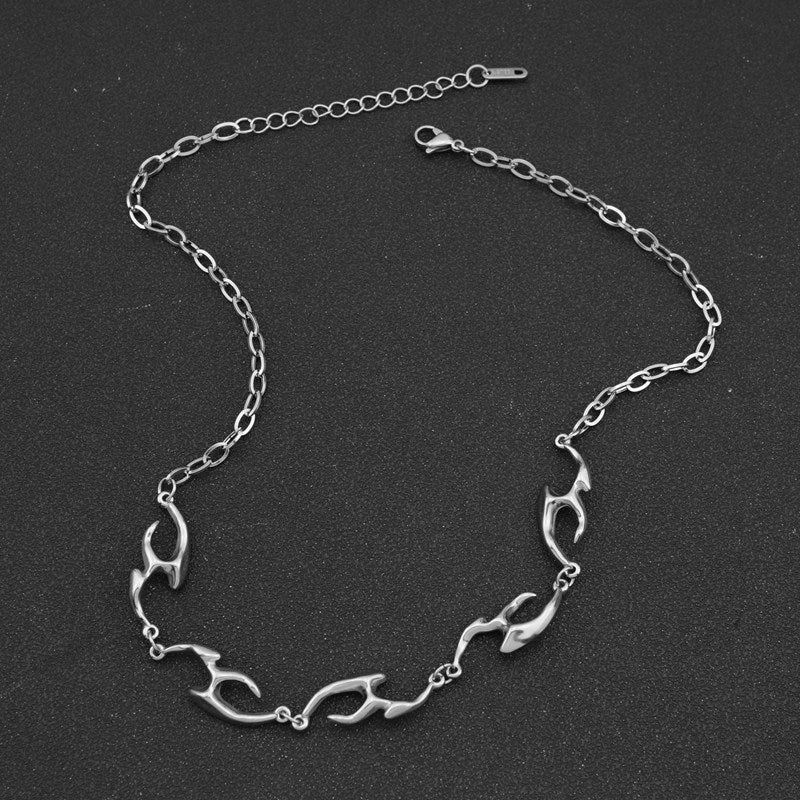 Hip Hop Irregular Metal Street Rap Necklaces