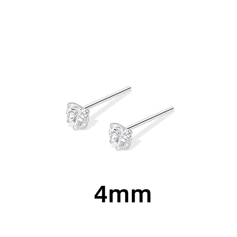 Love Heart Design Exquisite Twin Heart-shaped Earrings