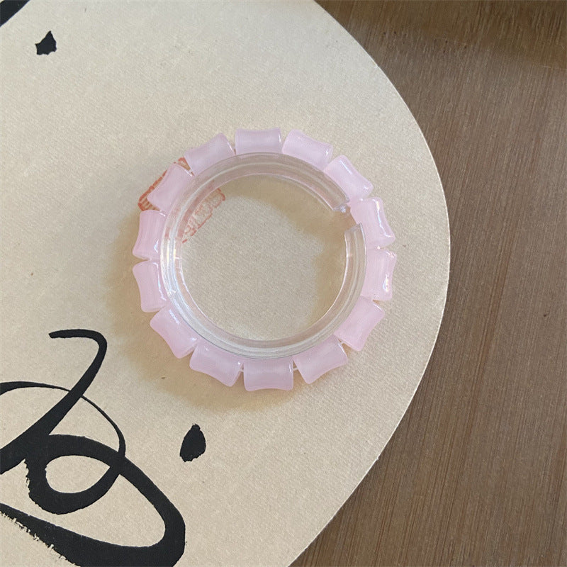 Style Beaded Elastic String Sweet Colored Bracelets