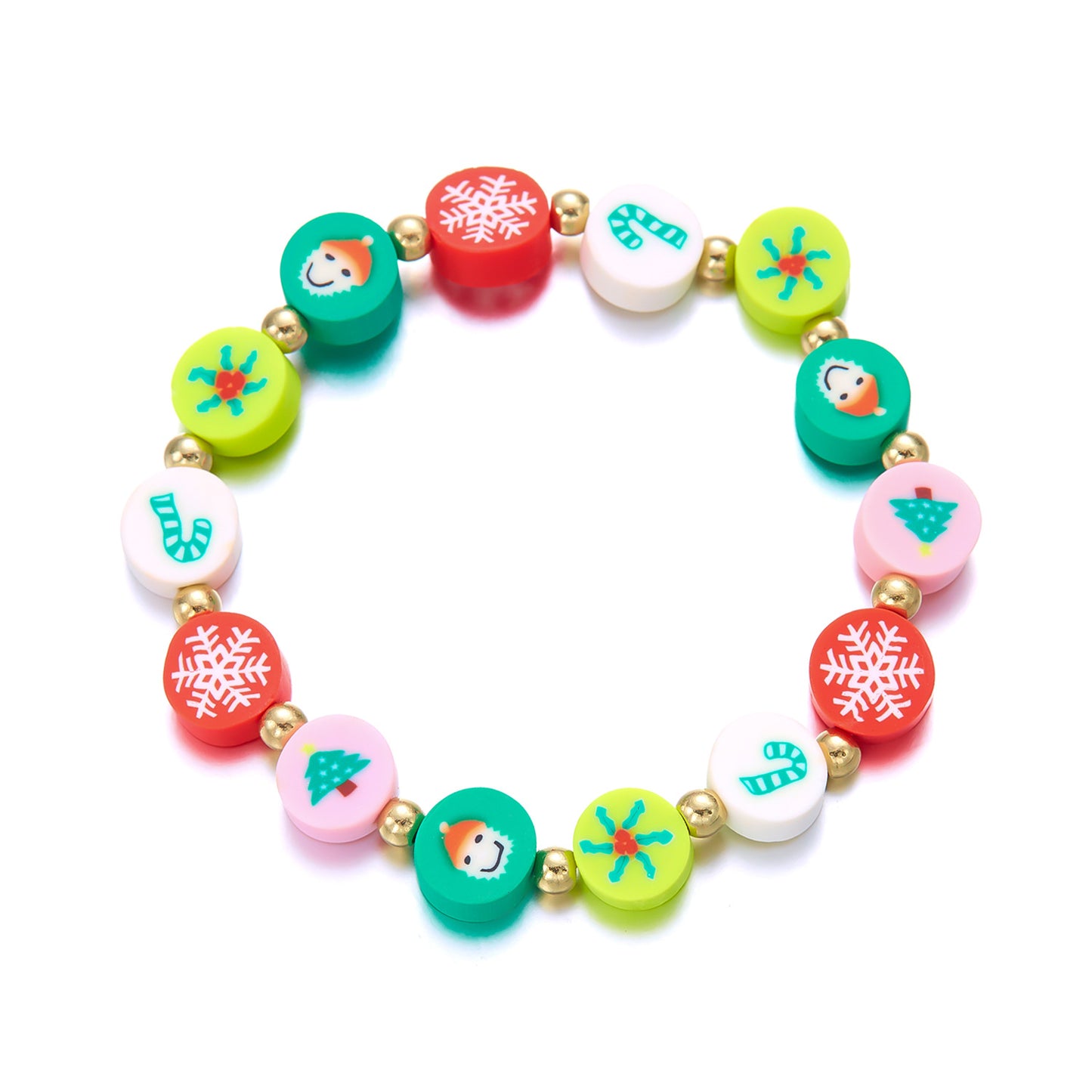 Christmas Element Female Gift Beaded Color Bracelets