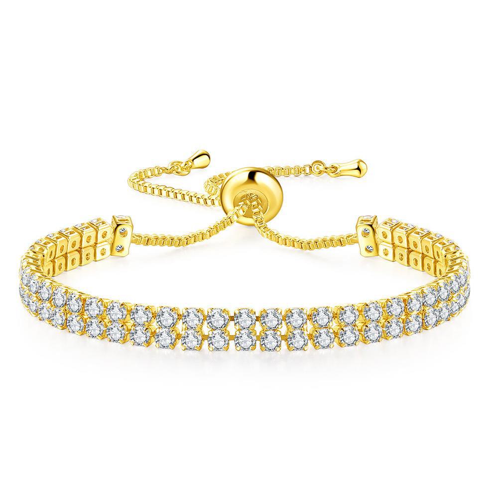Women's Row Full Zircon Diamond Adjustable Tennis Bracelets