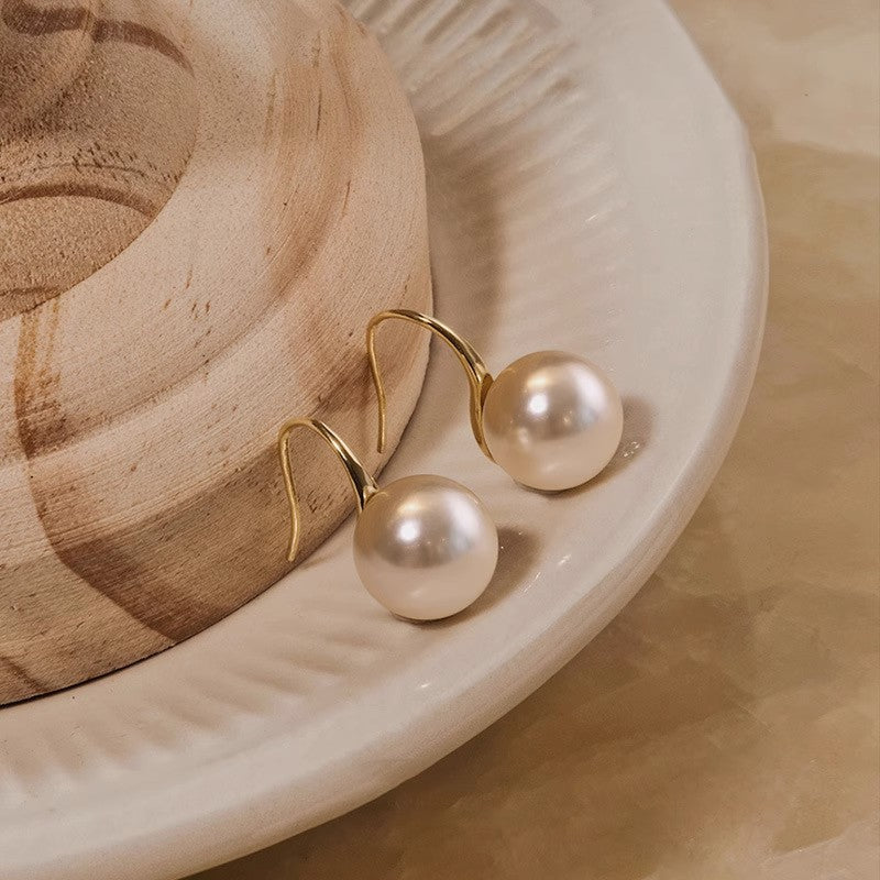 Women's Pearl Light Luxury Minority Trendy Fashion Ear Hook Rings