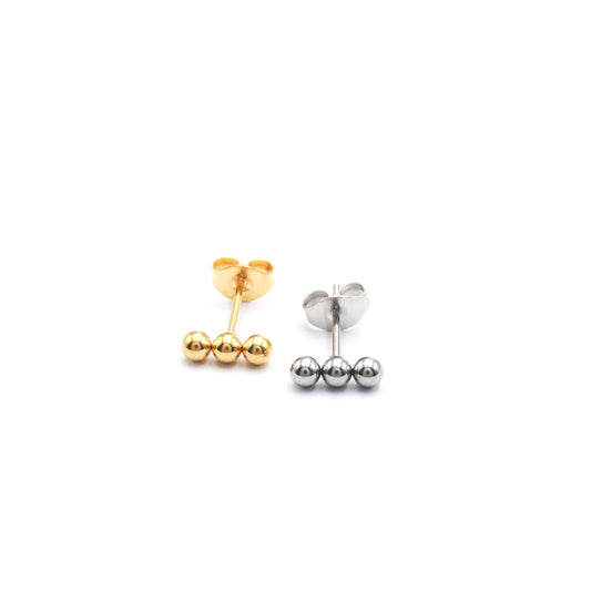 Thread Ear Korean Style Ball Medical Earrings