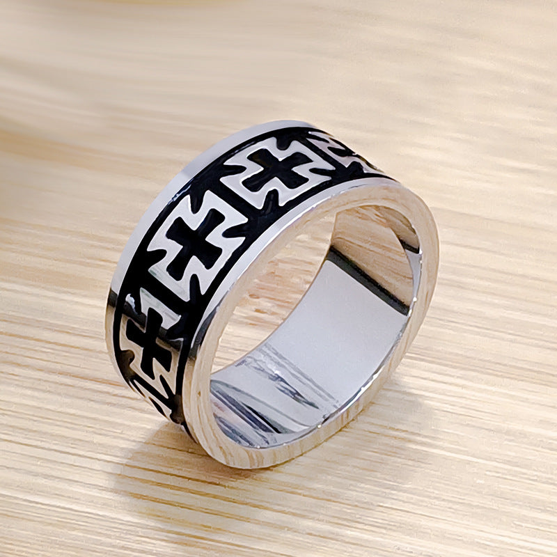 Titanium Steel No Fading Corrosion Smear Rings