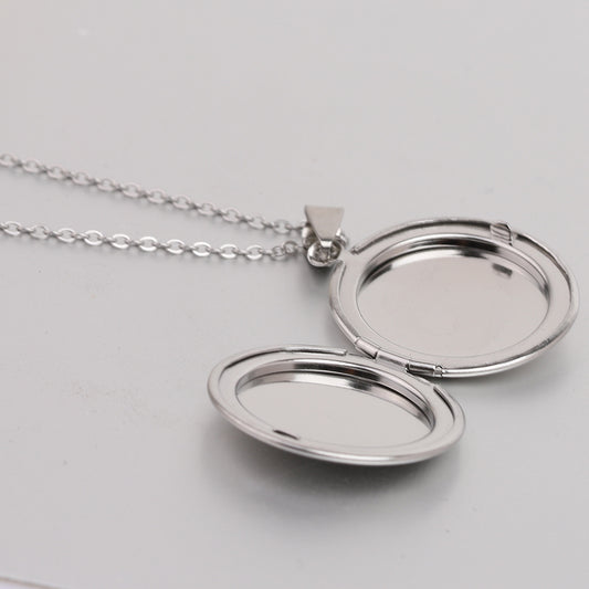 Fashion Box Can Open Round Glossy Necklaces