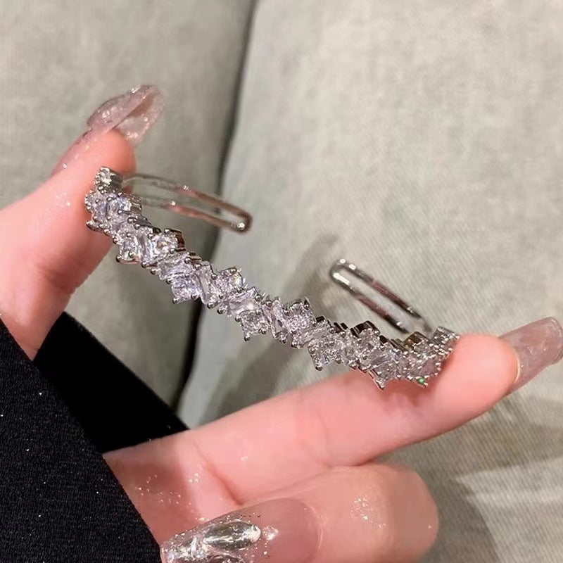 Sier Shining Full Diamond Design Niche Bracelets