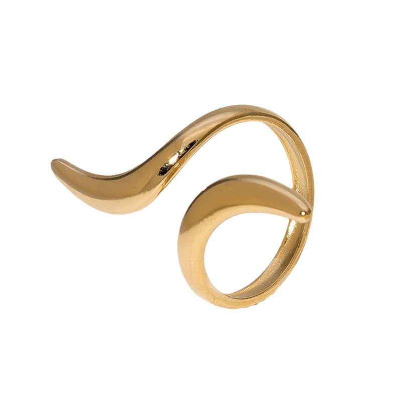 Steel Minimalist Style Index Finger Simple Fashion Rings