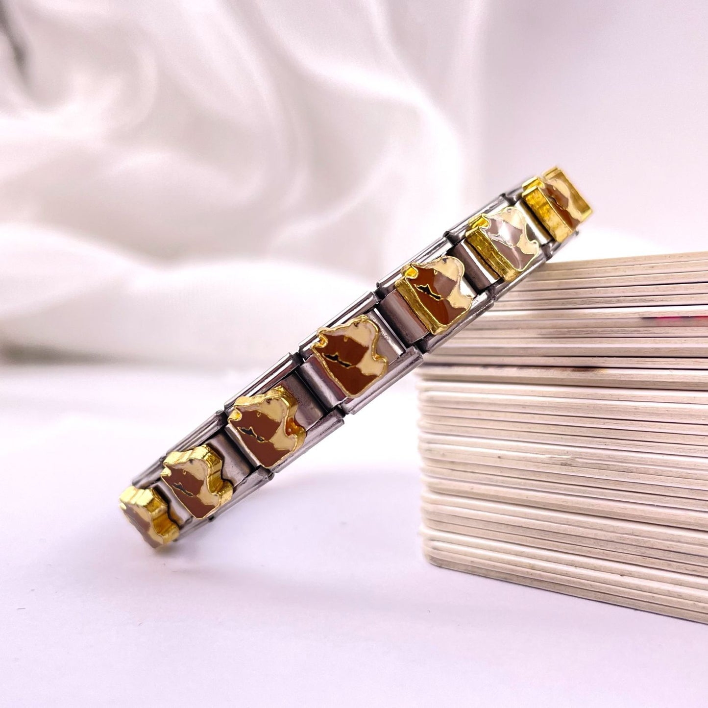 Italian Style Module Series Puppy Modeling Bracelets