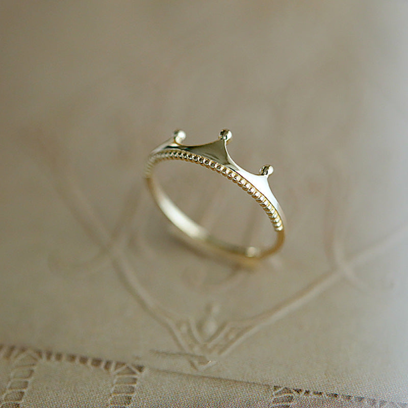 Women's Sier Korean Simple Opening Affordable Luxury Rings