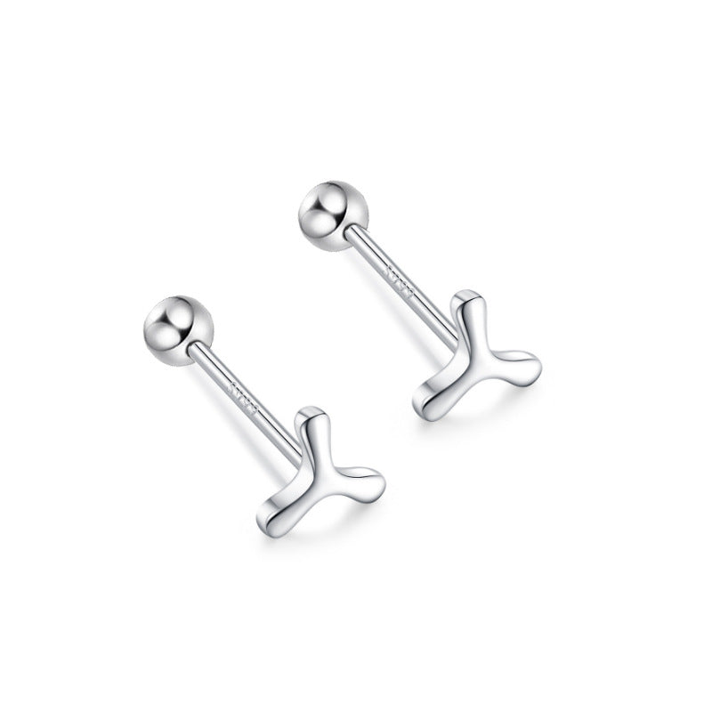 Pure Ear Korean Style Niche Screw Sleeping No Earrings