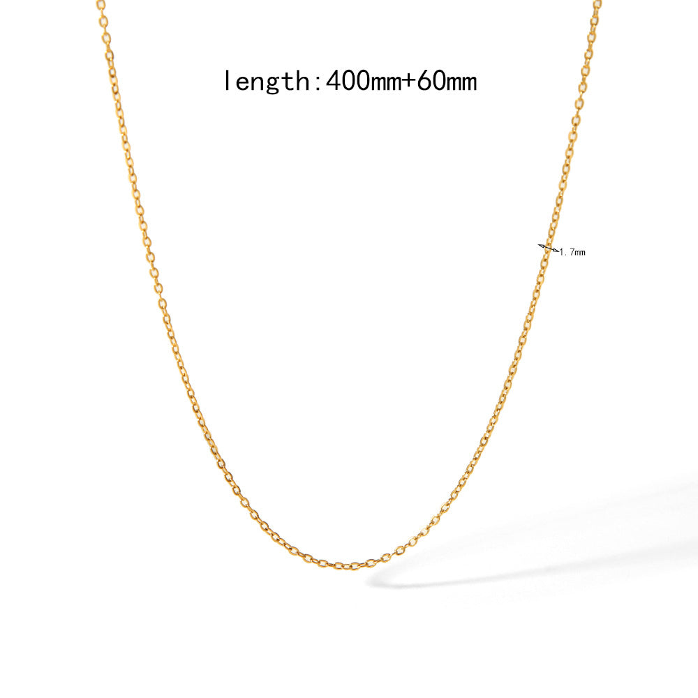 Gold Plating Chain Accessories Stainless Steel Snake Bones Necklaces