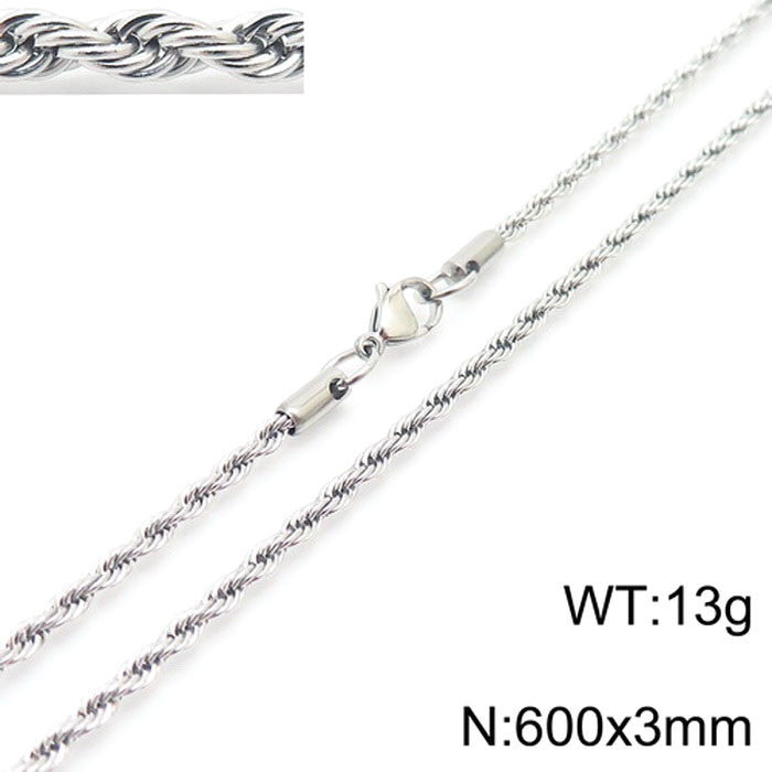 Women's & Men's Thick Thin Clavicle Chain Accessories Rock Necklaces