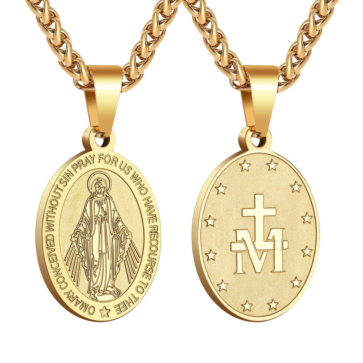 Accessories Fashion Simple Stainless Steel Cross Necklaces