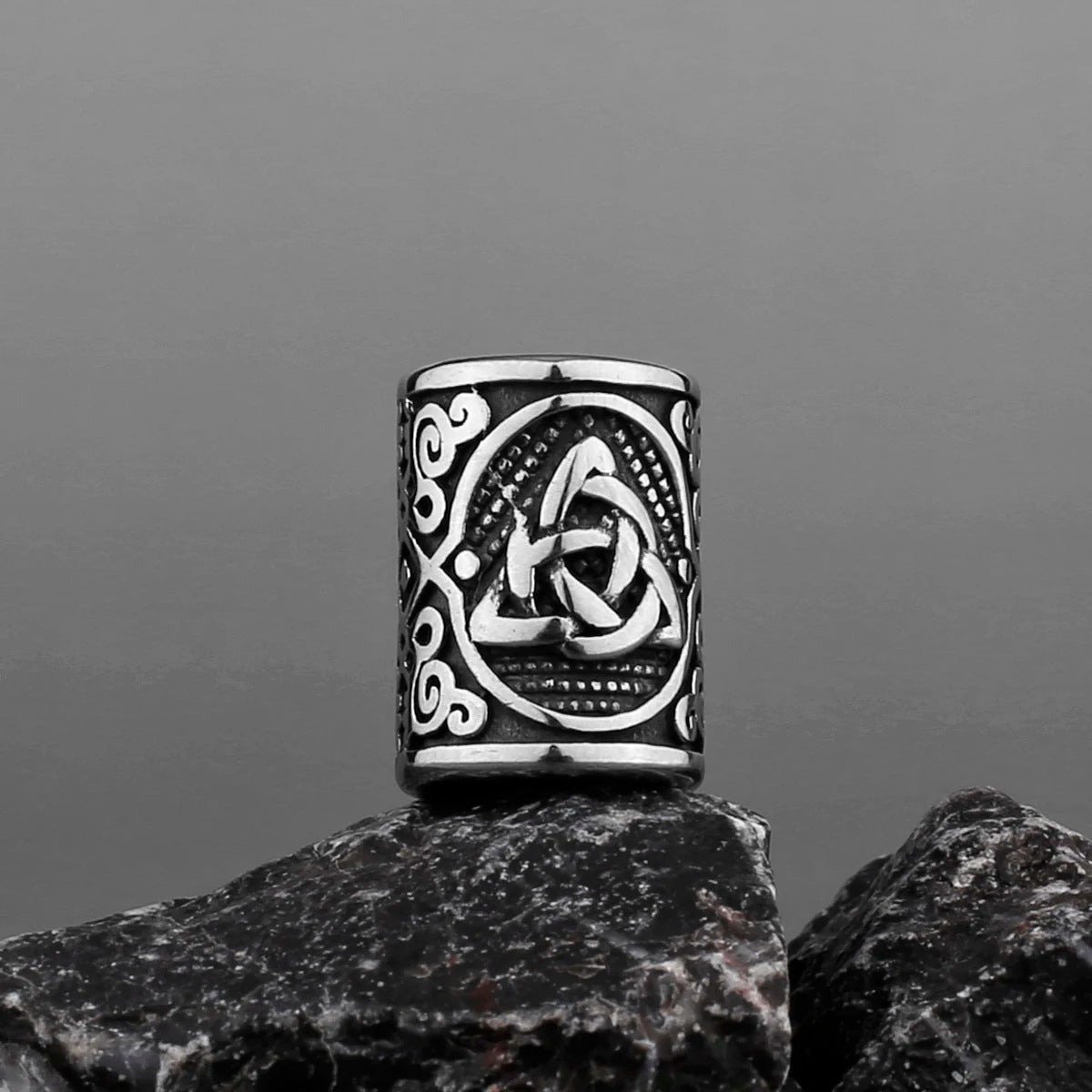 Viking Letter Titanium Steel Vintage Stainless Casing Necklace