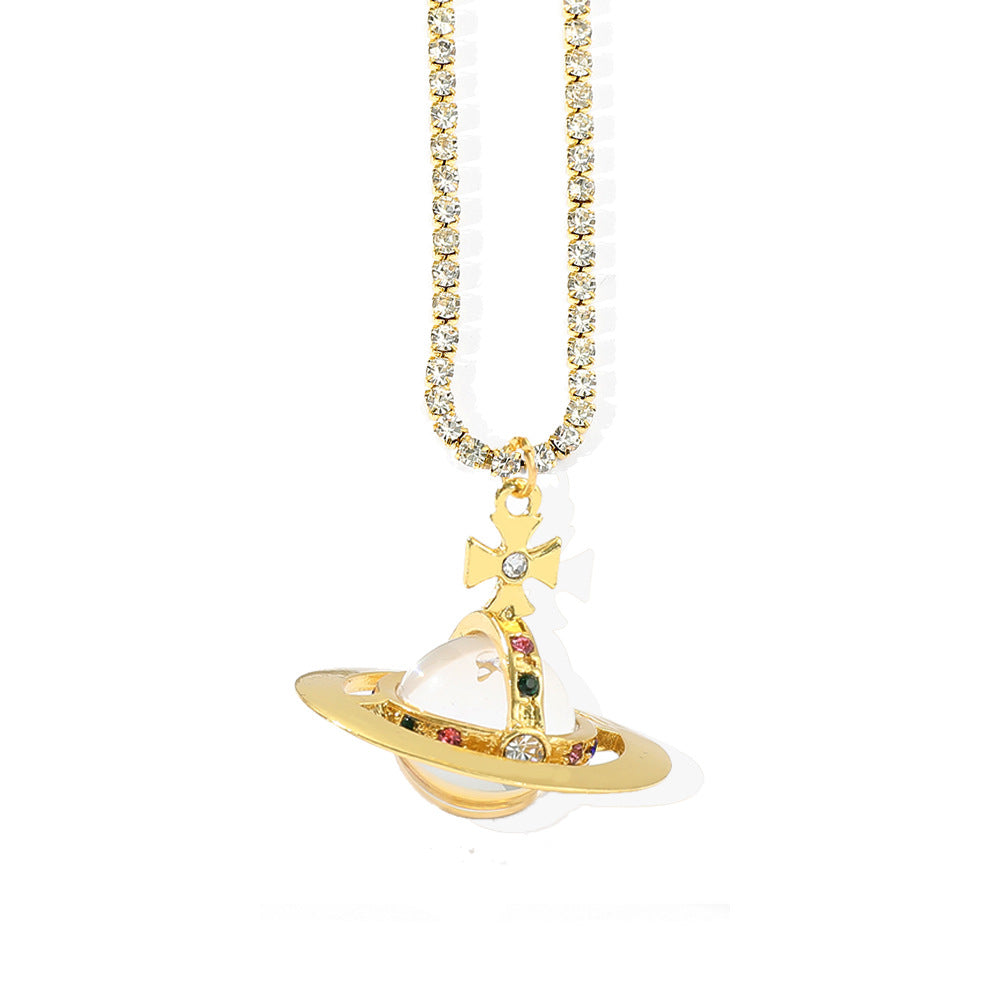 Queen Mother Of The West Saturn Glass Planet Pendants