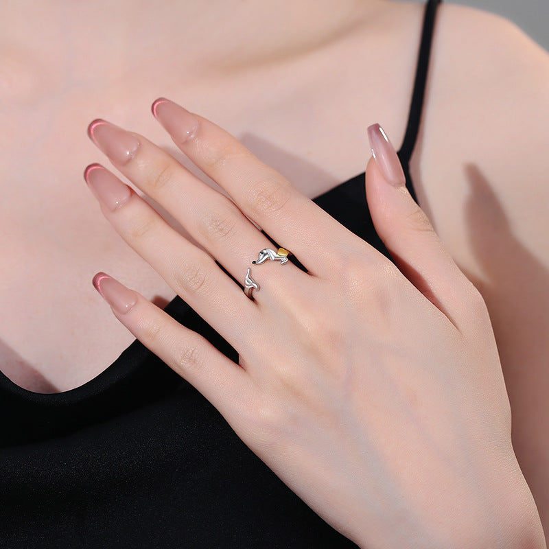 Love Pet Female Design Adjustable Opening Rings