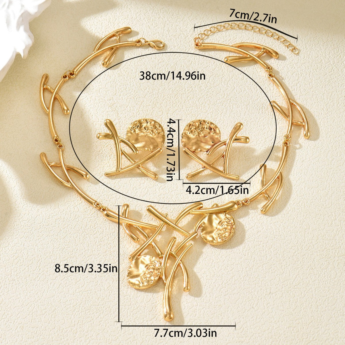 Elegant Geometric Metal Wafer Line Design Rings