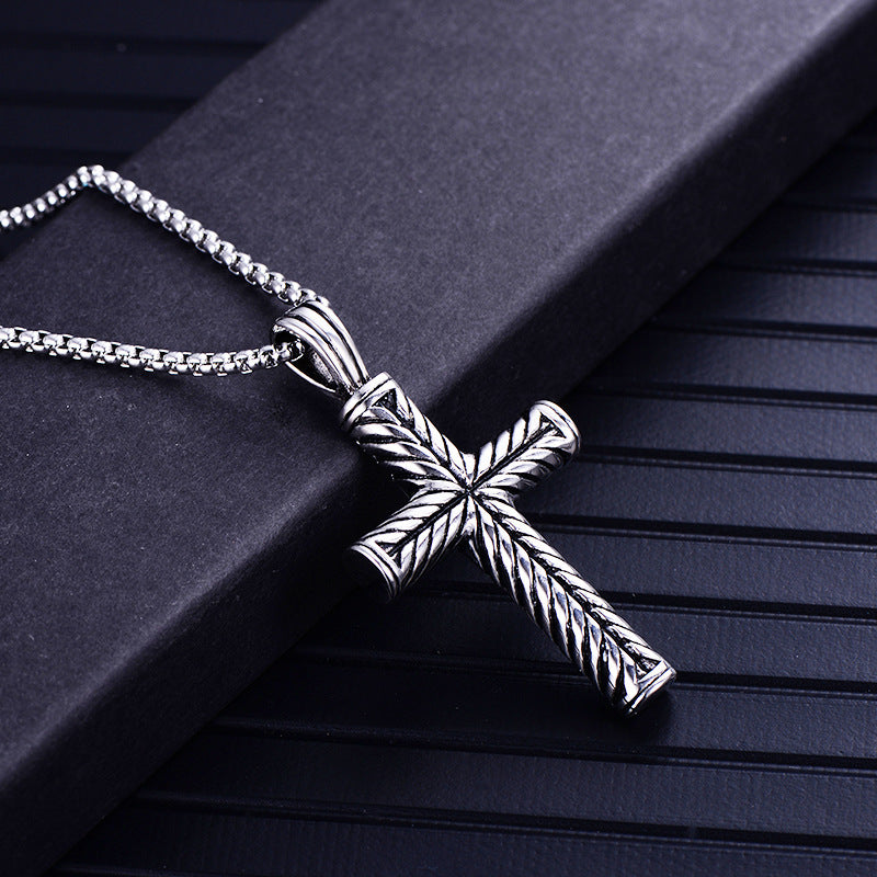 Titanium Steel Long Sweater Stainless Hip Hop Necklaces