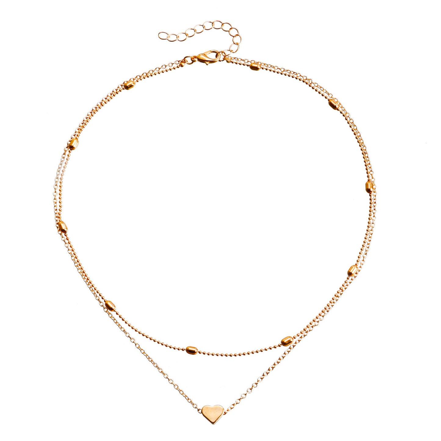 Peach Heart Female Personality Creative Accessories Necklaces