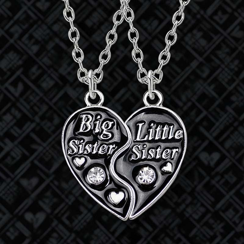 Pretty Letter Good Friend Girlfriends Heart-shaped Necklace