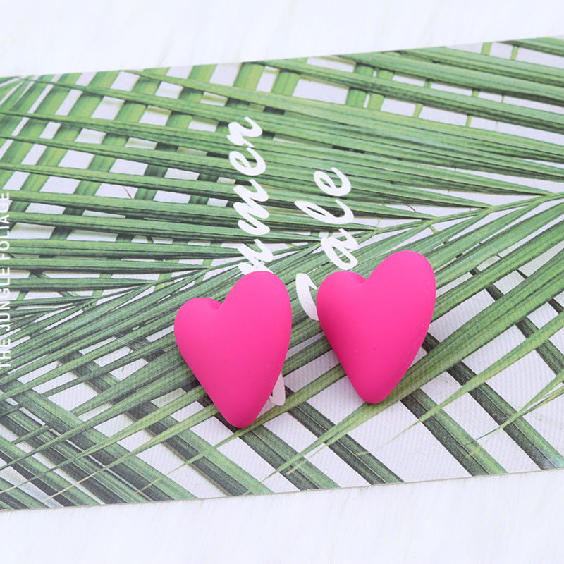 Women's Story Yellow Heart Shaped Valentine's Day Earrings