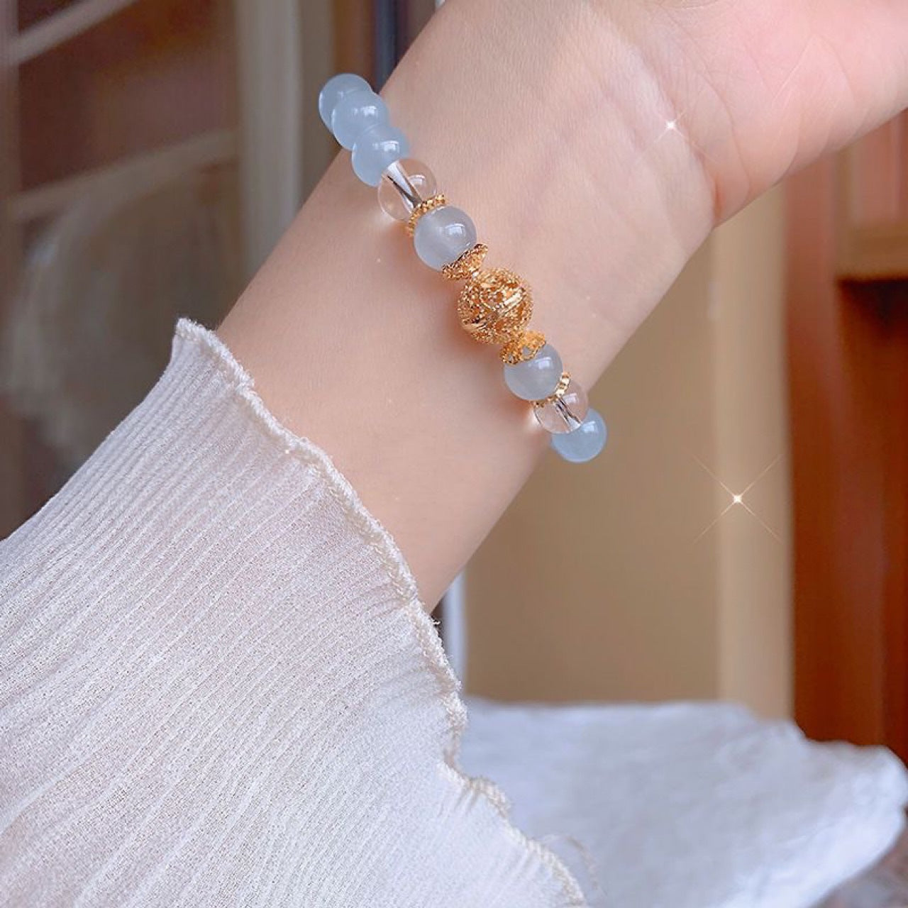 Chalcedony Female Senior Mori Style Birthday Bracelets