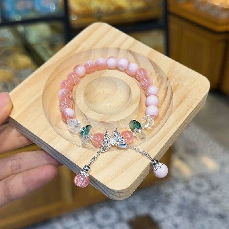 Butterfly Beaded Color Crystal Ice Crack Scenic Spot Hand Bracelets