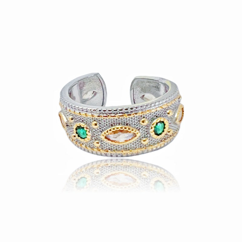 Ancient Female Niche Senior Mild Luxury Retro Rings