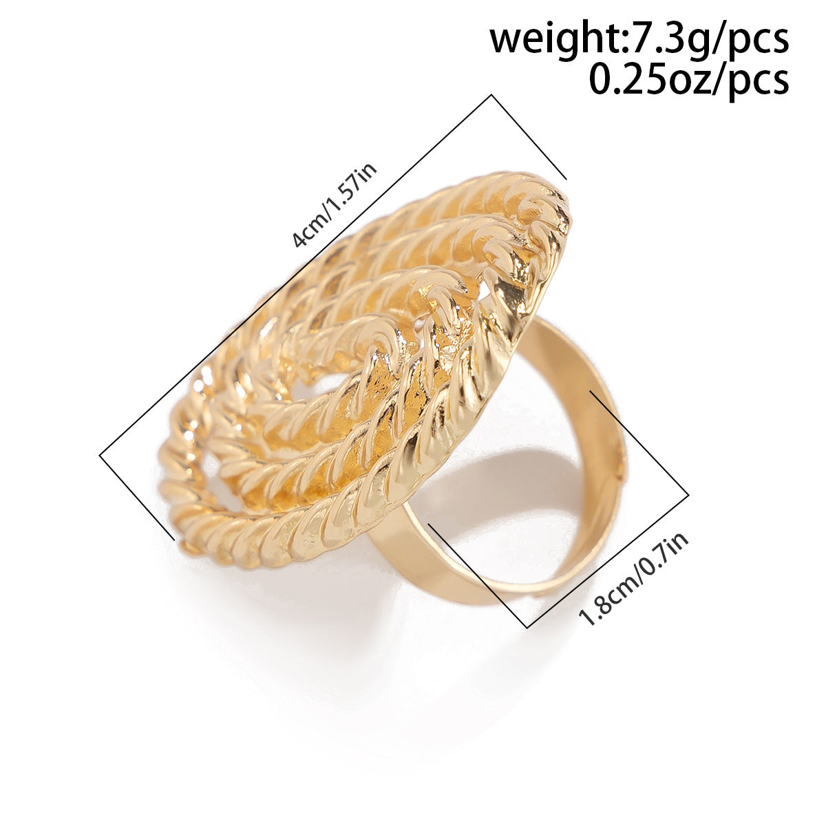 Women's Bohemian Large Lotus Leaf Open Fan Knuckle Exaggerated Rings