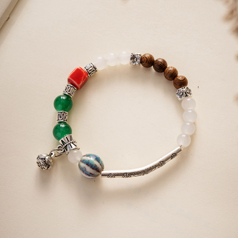 Ornament Woven Female Antique Ethnic Style Bracelets