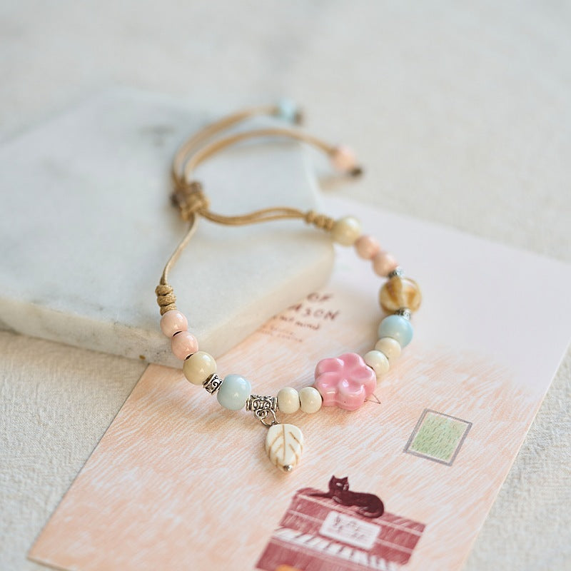 Fresh Chinese Style Popular Flower Ancient Bracelets