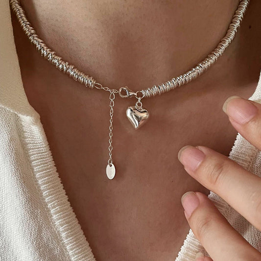 Niche Design Love Beaded Clavicle Chain High-grade Necklaces