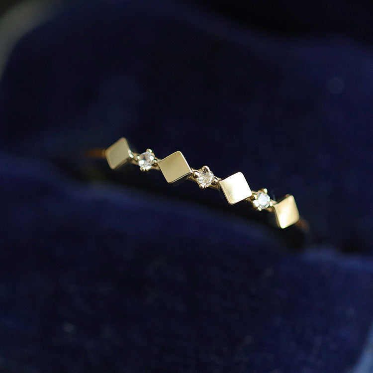 Women's Sier Korean Simple Opening Affordable Luxury Rings