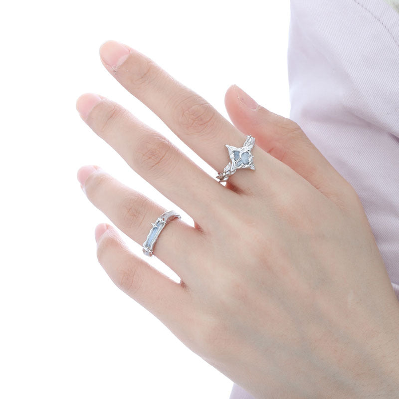 High-grade Light Luxury Personality Drip Glazed Rings