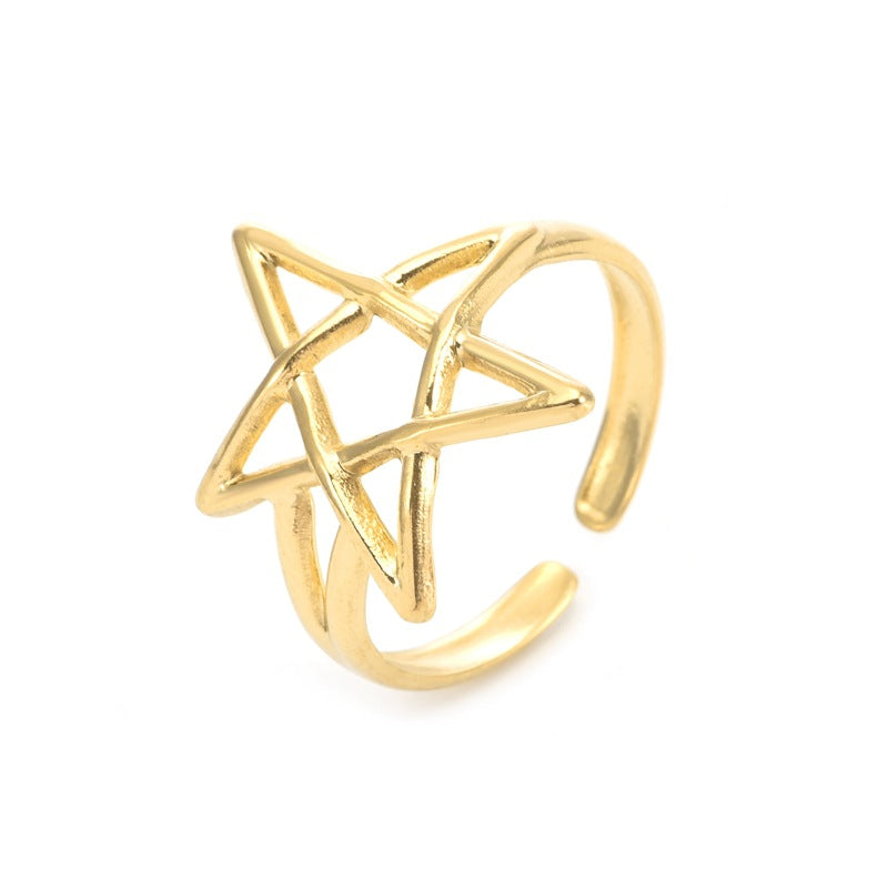 Hollow Heart Stainless Steel Open Five-pointed Star Butterfly Bracelets