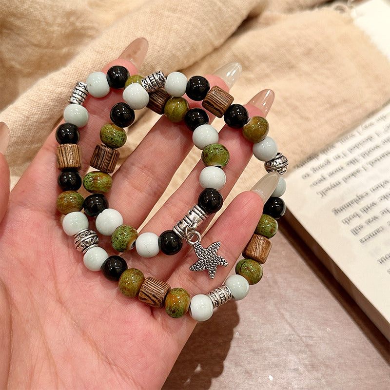 Niche Retro Chinese Beaded Handmade Stall Bracelets