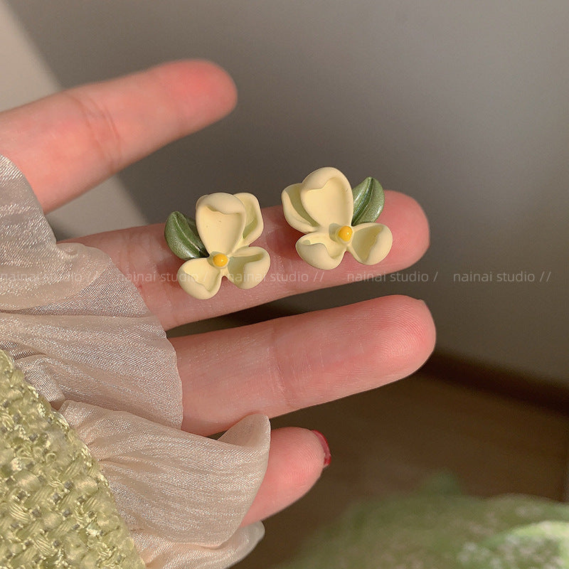 Gardenia Ear Fairy Indie Pop Style Sweet Spring Earrings