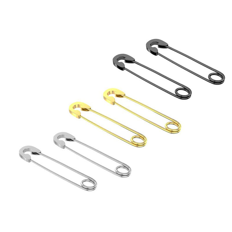 Steel Clip Male Female Personality Trendy Earrings