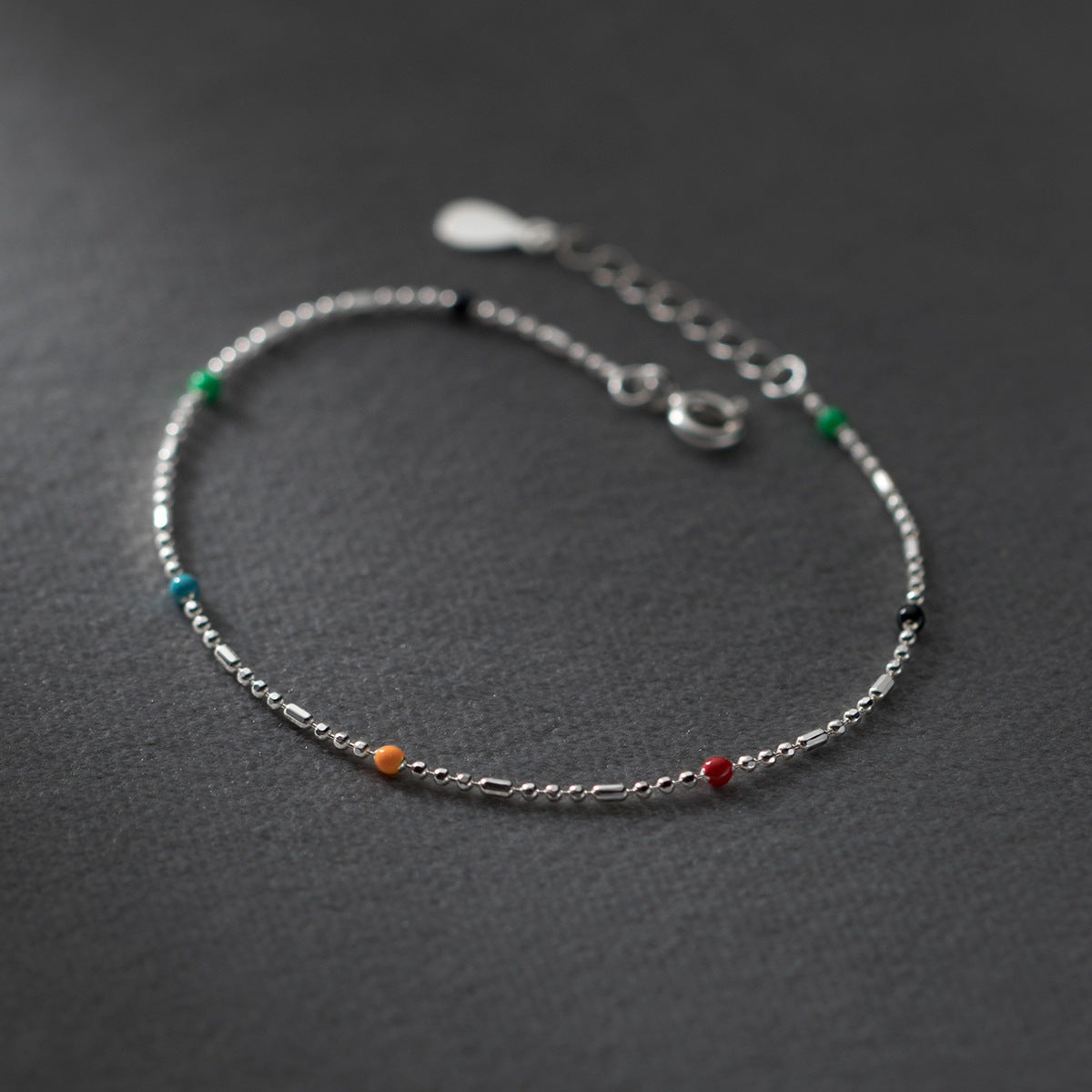 Sier Colors Beads Ethnic Style Simple Meticulous Bracelets