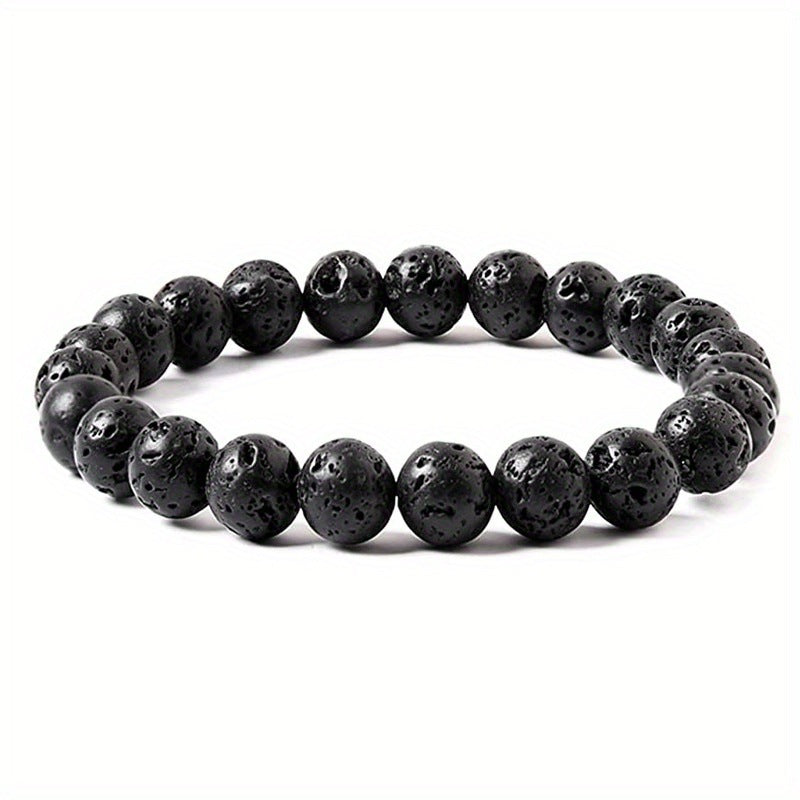 Men's Tigereye Beaded Ornament Haematite Obsidian White-barked Bracelets