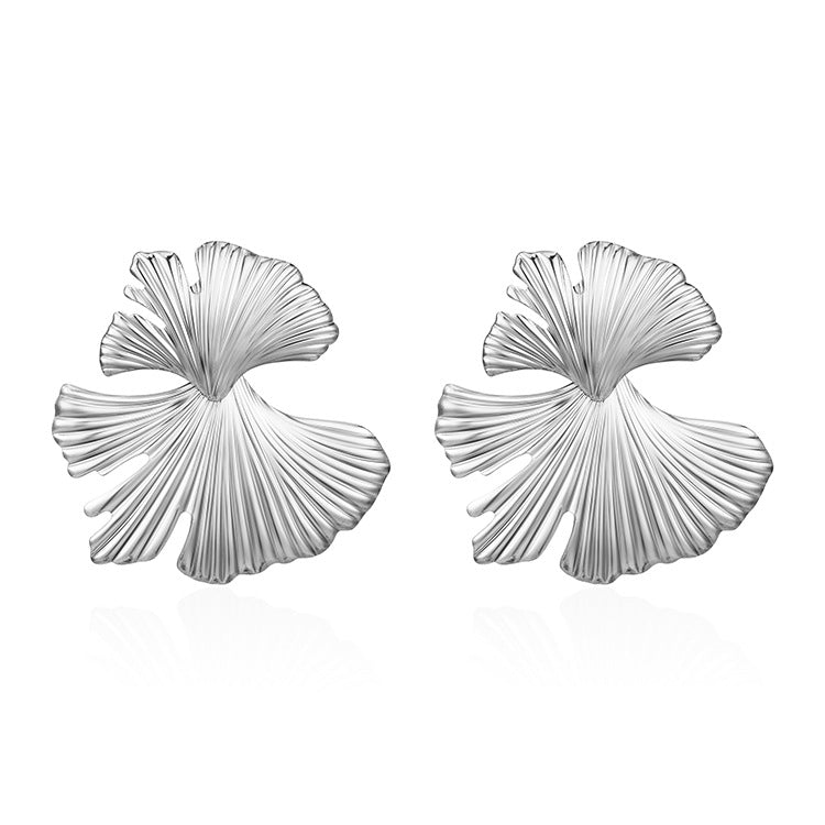 Women's Leaves Stainless Steel Trend Generous Personalized Earrings