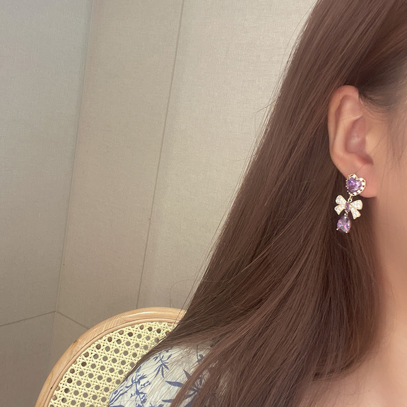 High Quality Venice Princess Pink Water Drop Earrings