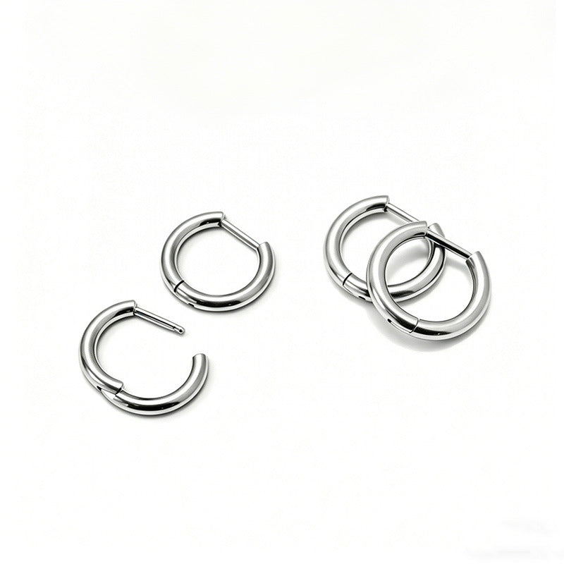 Titanium Alloy Straight Needle Eardrop Captive Earrings