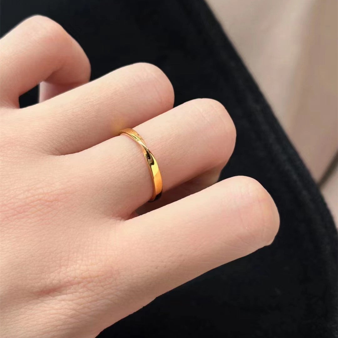 Strip Female Niche Simple Line Bends Bracelets
